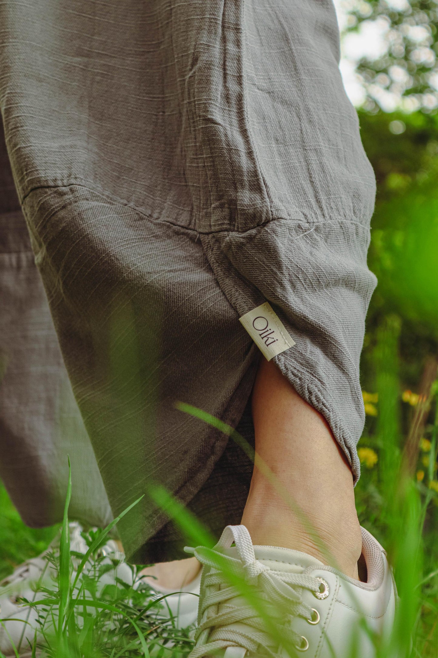 Harem Bohemian Cotton/ Linen Pants Boho V Hem Loose Fit Trousers, Natural Fabric Yoga Lounge Pants, Eco-Friendly Minimalist Unisex Clothing