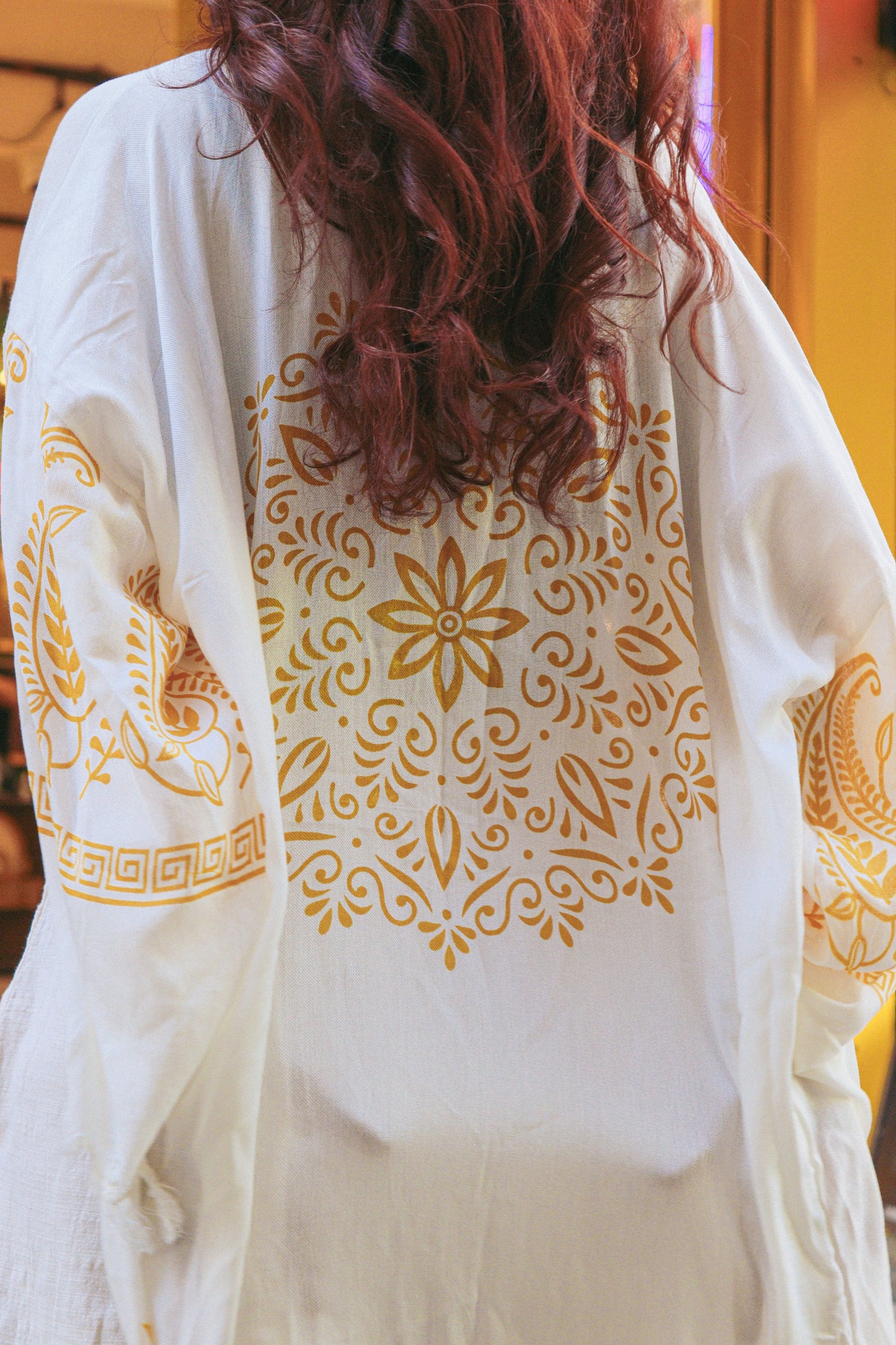 Solara Desenli Bohem Kimono