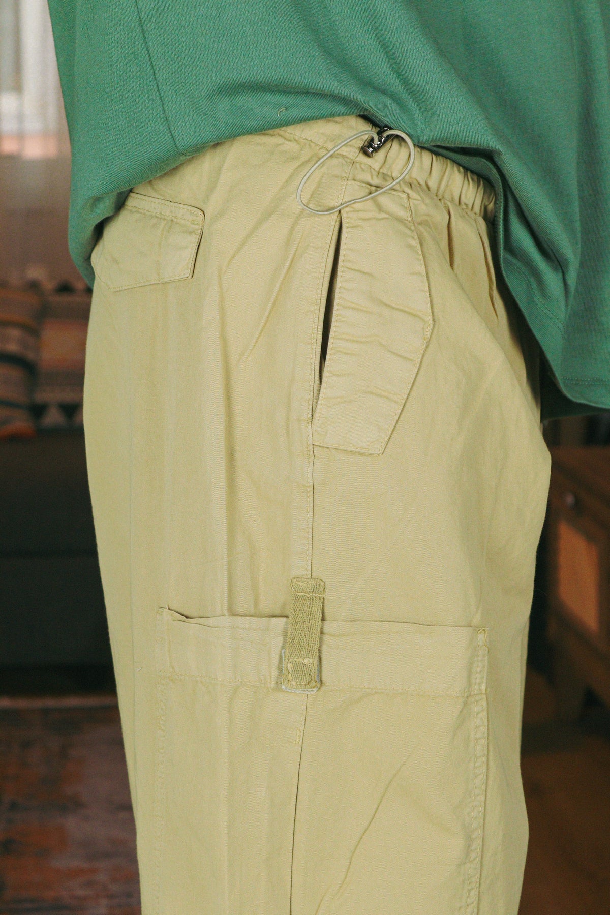 Bej Baggy Kargo Pantolon