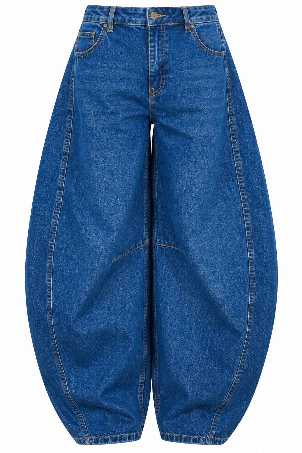 Mavi Kot Balloon Baggy Pantolon