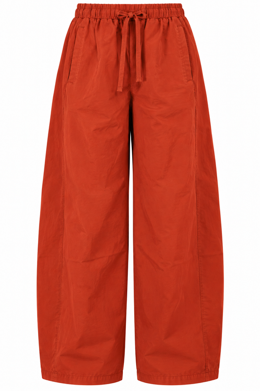 Turuncu Geniş Paça Pantolon