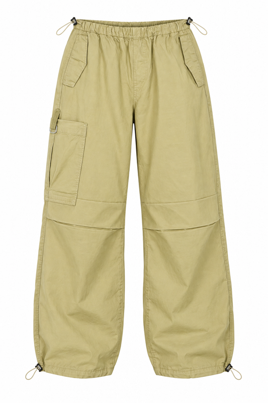 Bej Baggy Kargo Pantolon