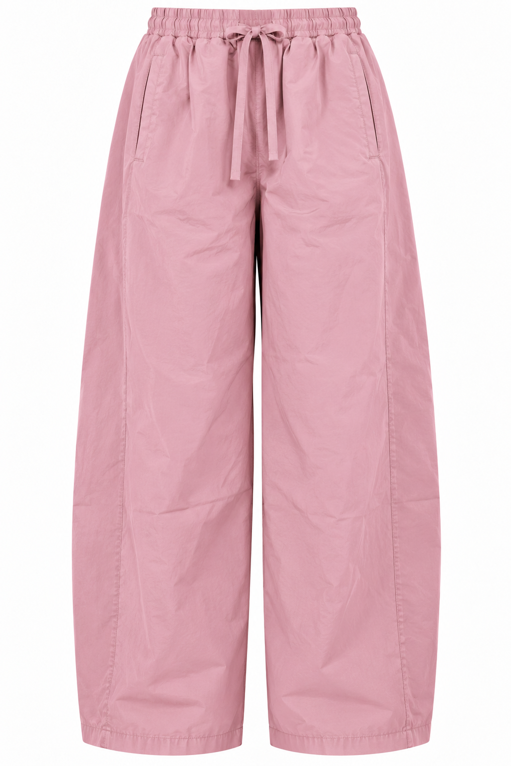 Pastel Pembe Geniş Paça Pantolon